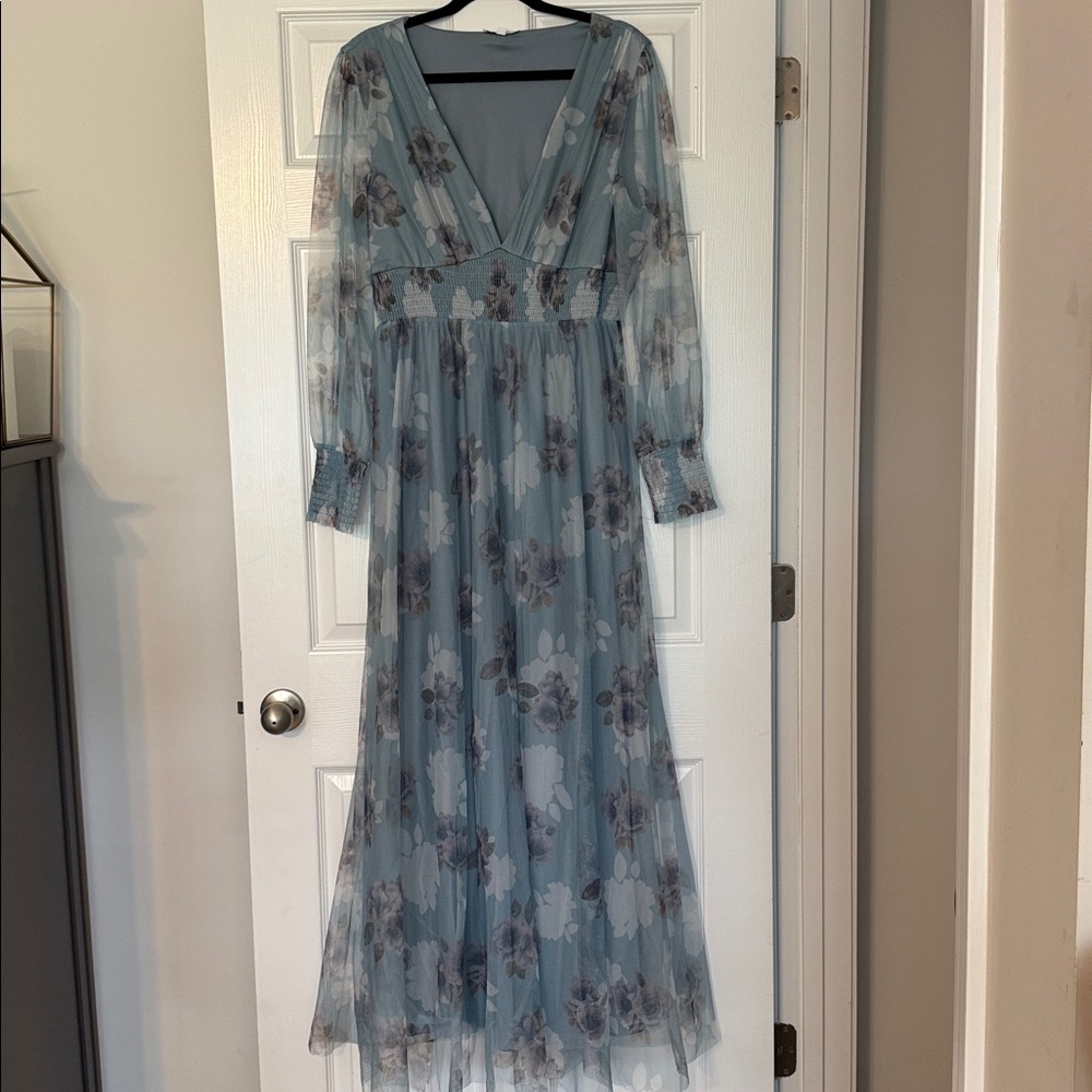 Baltic Born Slate Blue Floral Maxi
